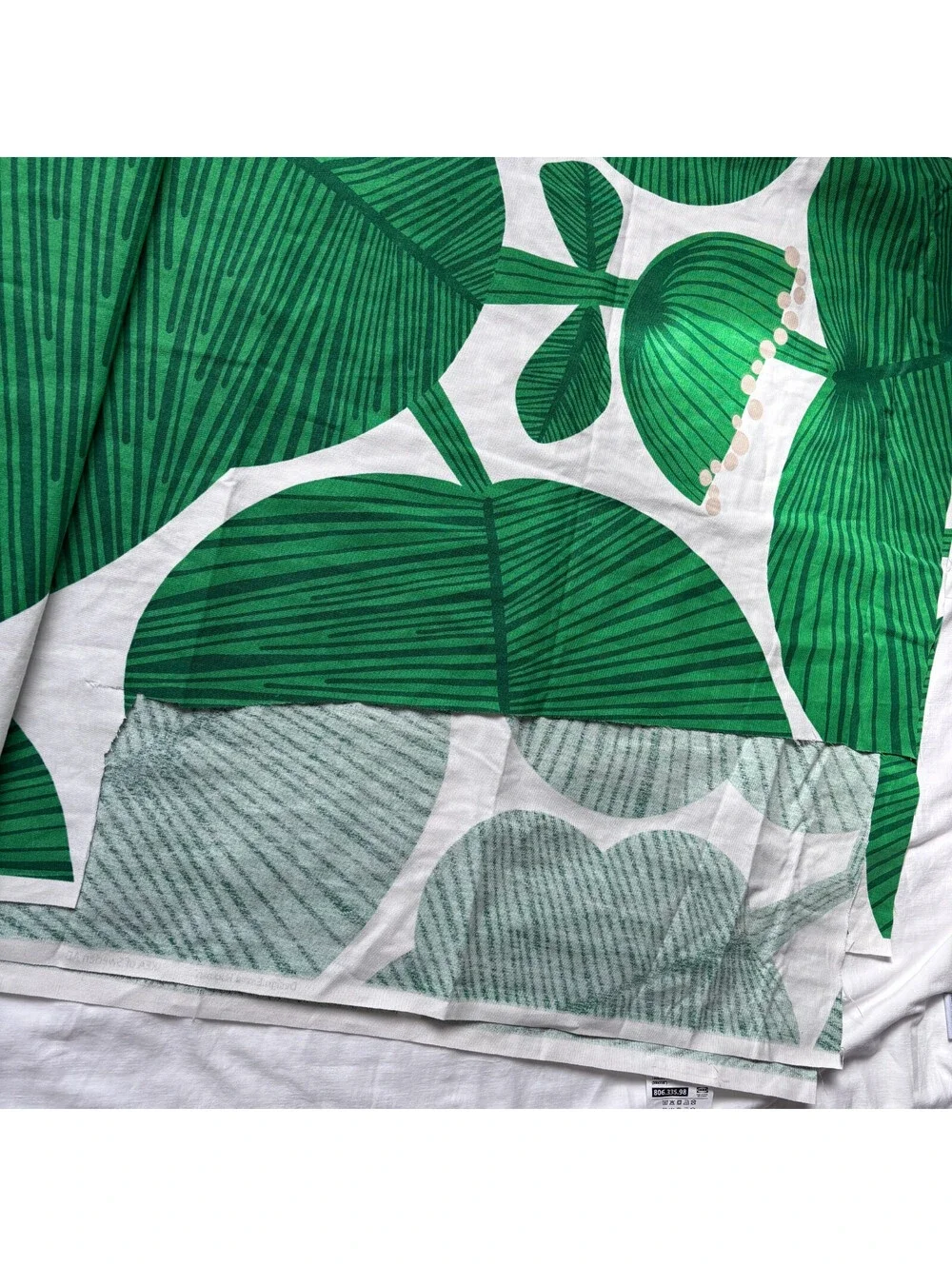 Ikea Fabric Green Tropical Print 59